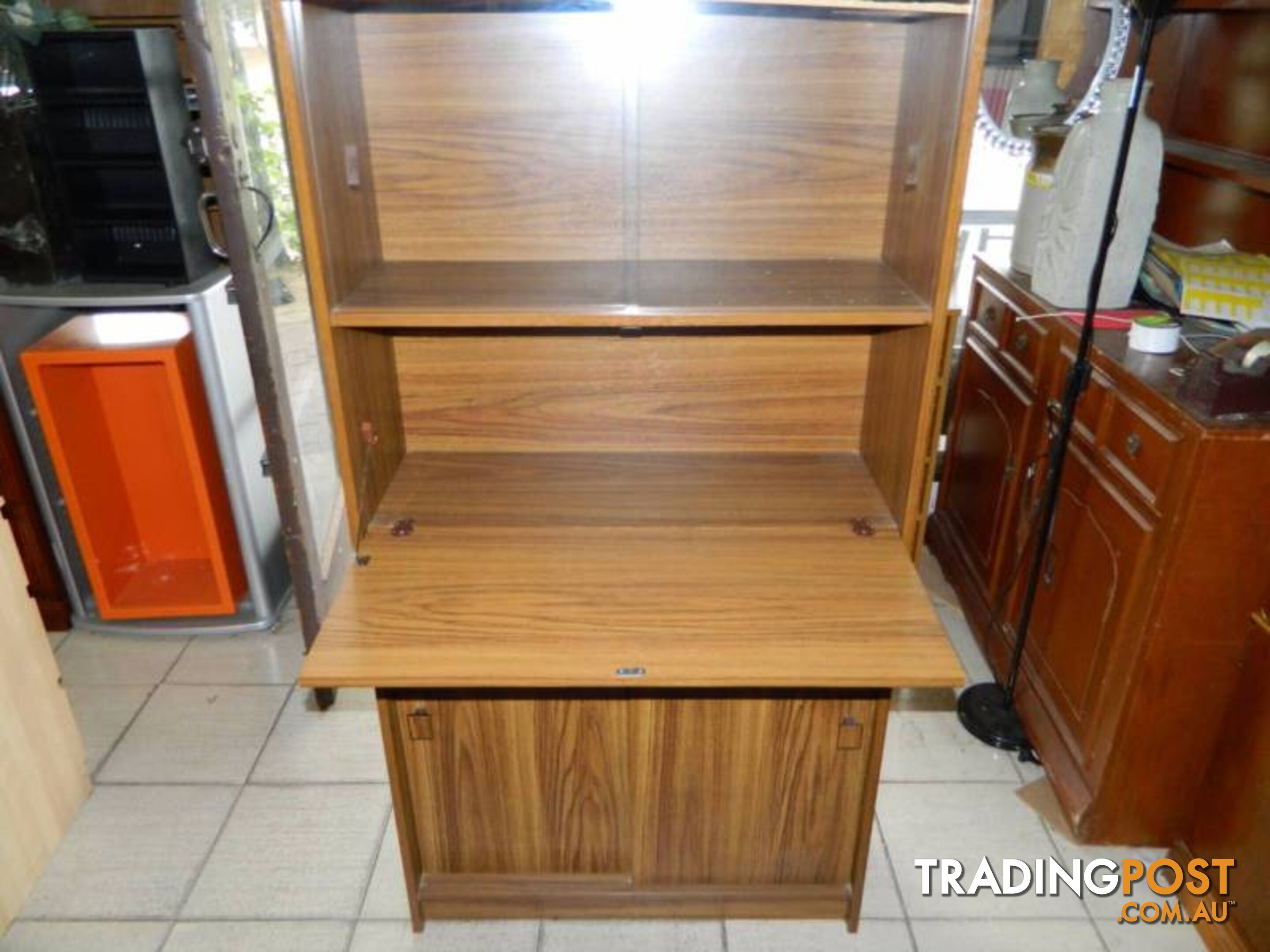 Retro Wooden Kitchen Hutch / Liquor Cupboard