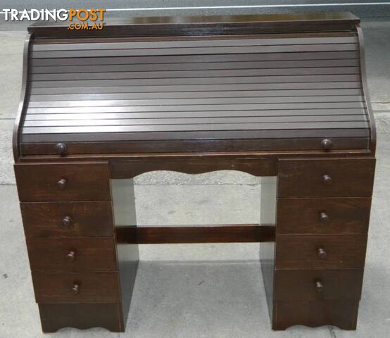 Retro Wooden Roll Top Desk !!!