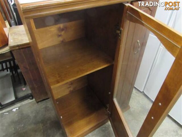 Beautiful Wooden Glass Display Cabinet with CD Rack Drawer!!! - photo 3 of 3