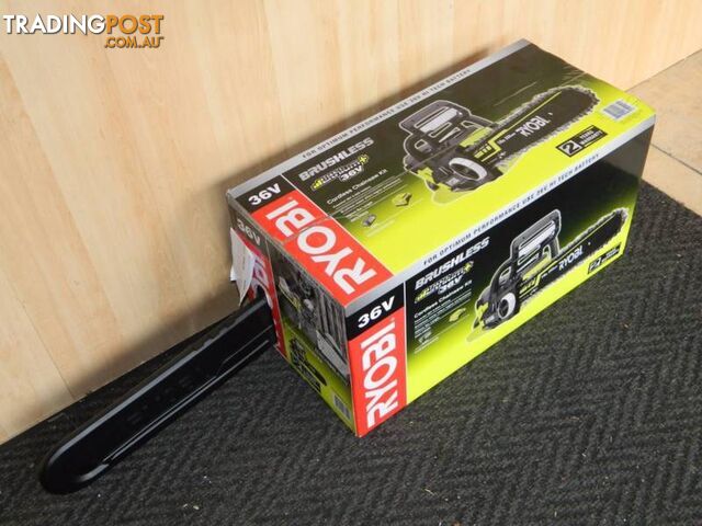 BRAND NEW Ryobi 36V Brushless 14" Chainsaw with Battery & Charger