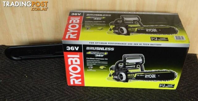 BRAND NEW Ryobi 36V Brushless 14" Chainsaw with Battery & Charger