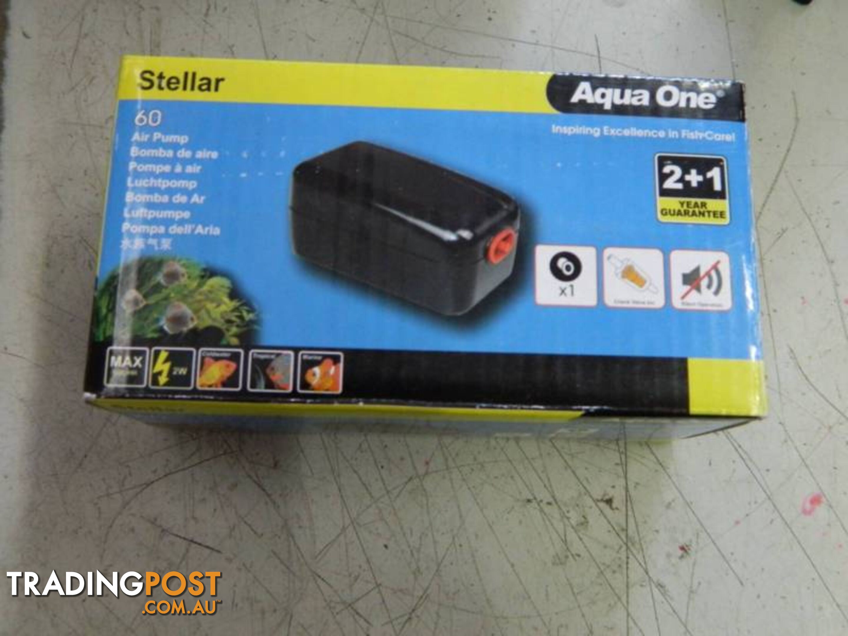 Brand New Aqua One Stellar 60 Fish Air Pump !!!