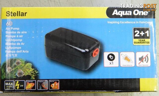 Brand New Aqua One Stellar 60 Fish Air Pump !!!
