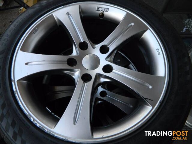 Set Of 4 5x120 17"Mercedes AMG Alloy Rims with Tyres !!!