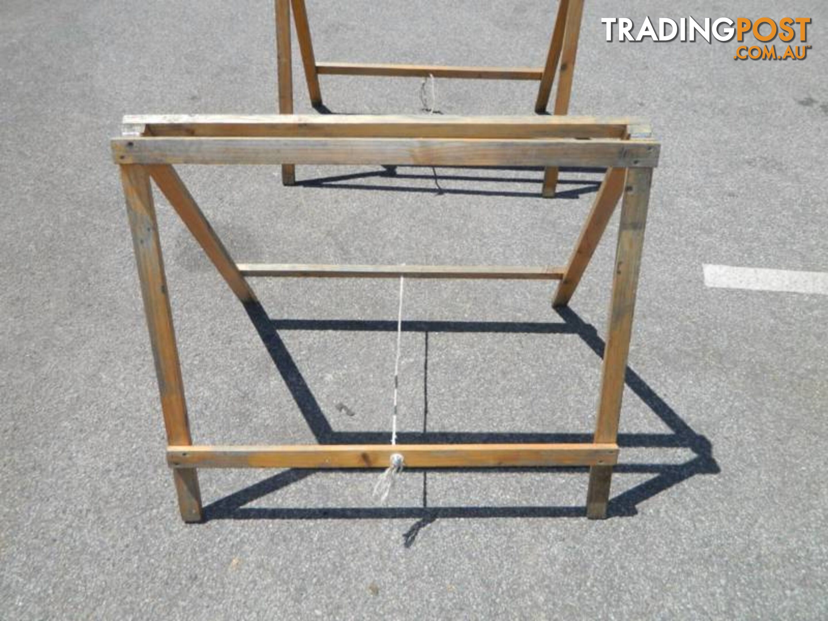 Pair of Wooden Fold up Sawhorses