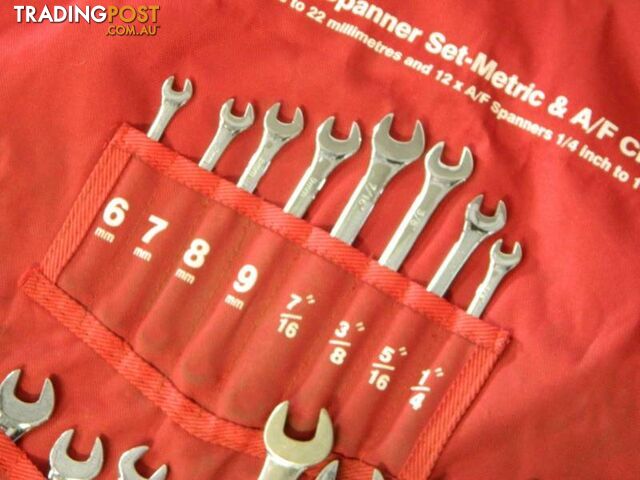 TTI 24 Piece Metric & AF Combination Spanner Set !!!