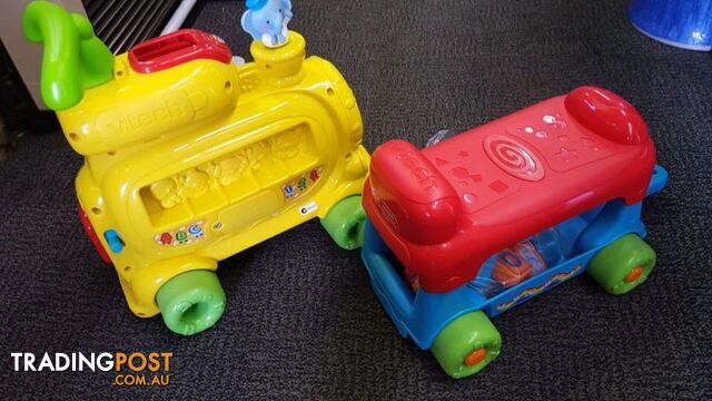 Fisher Price Ballcano & Vtech Train both in exc cond Quality toys