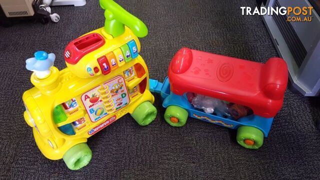 Fisher Price Ballcano & Vtech Train both in exc cond Quality toys