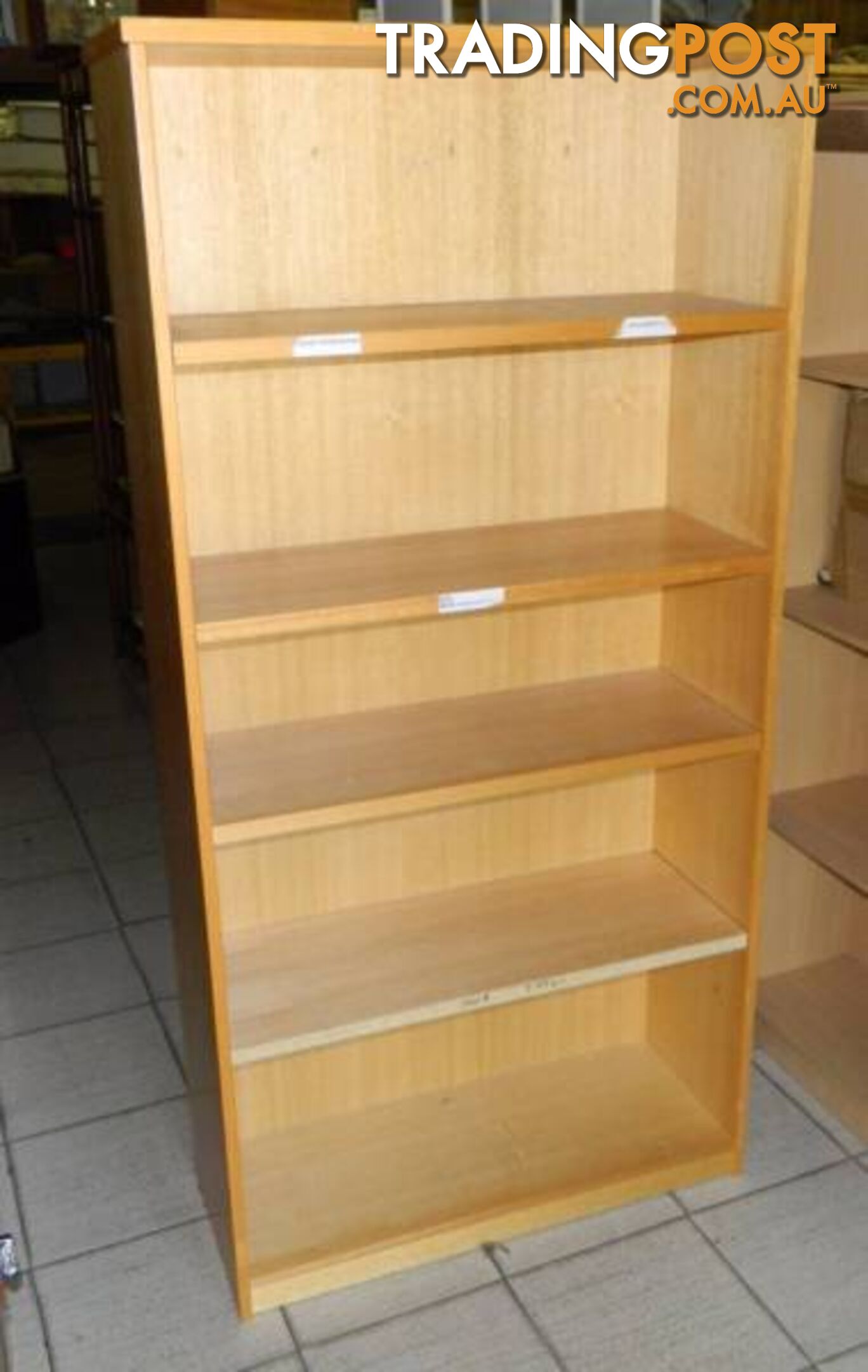 Solid Wood Look Adjustable Office / Home Bookshelf