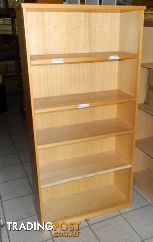 Solid Wood Look Adjustable Office / Home Bookshelf