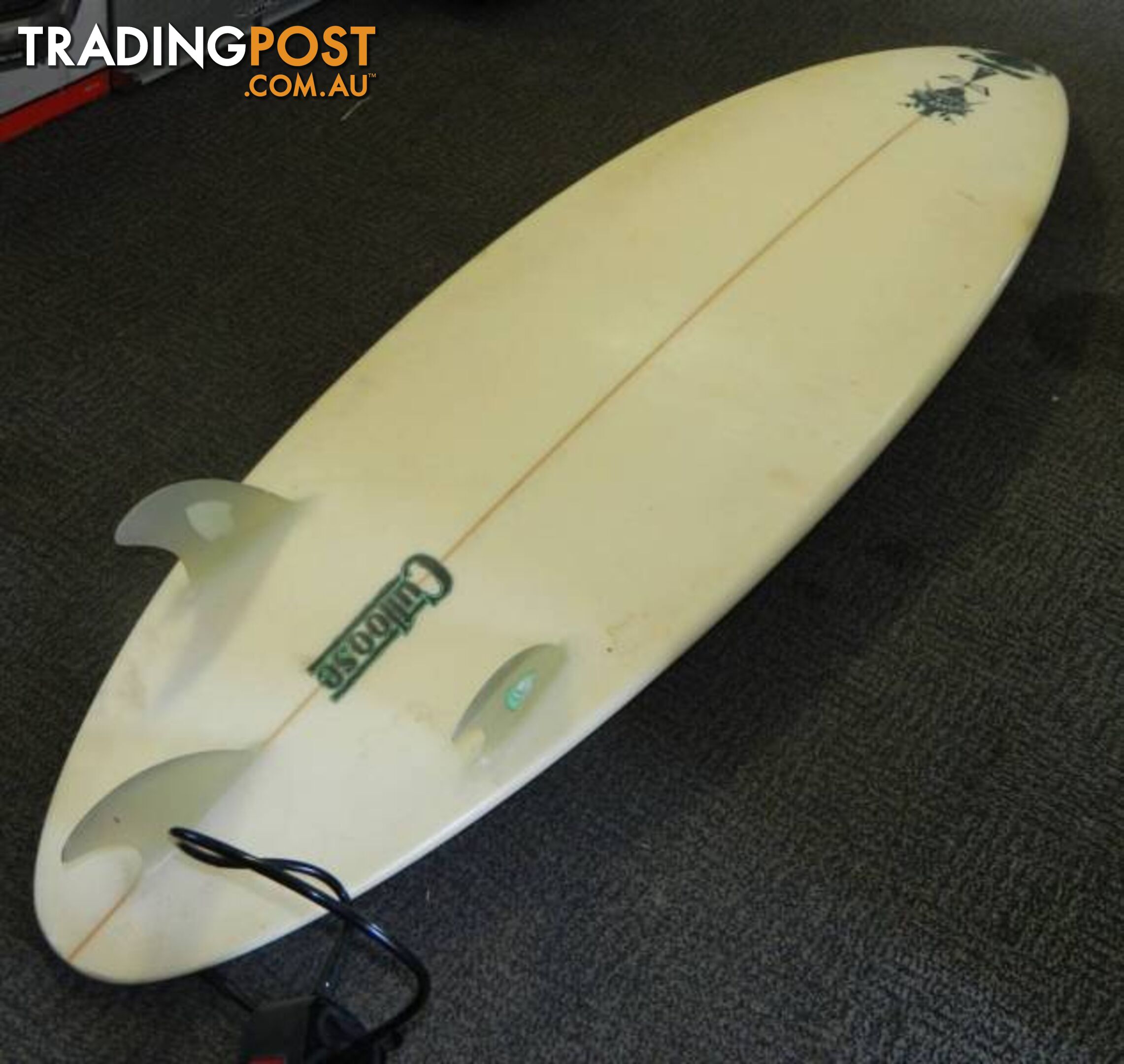 1.8m Cutloose Surfboard hand made by Jeff Hardick