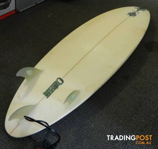 1.8m Cutloose Surfboard hand made by Jeff Hardick