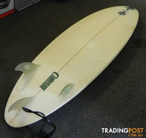 1.8m Cutloose Surfboard hand made by Jeff Hardick - photo 4 of 5