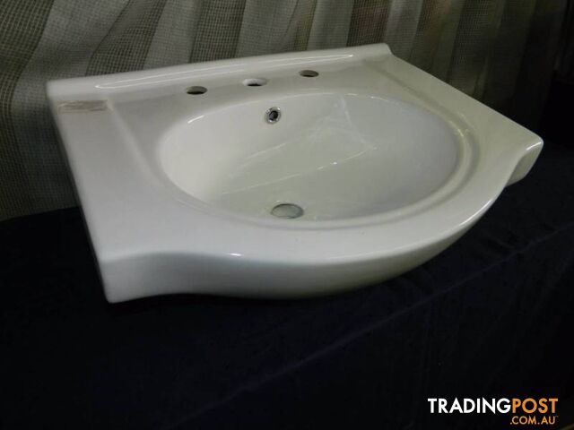 Ceramic Hand Basin with tap and faucet cutouts, Good Condition !!