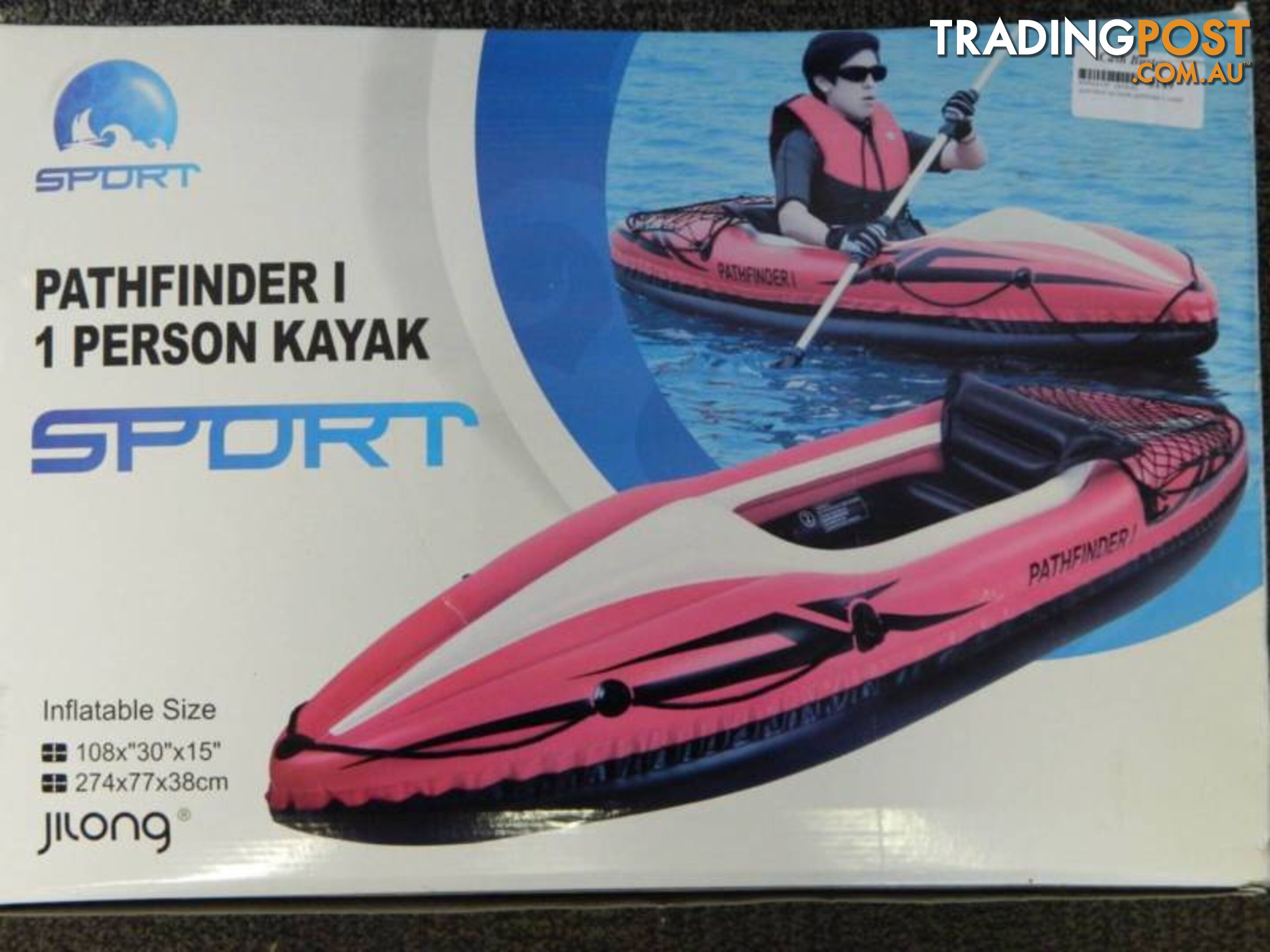 New Path Finder 1 person inflatable Kayak with paddle and pump!!!
