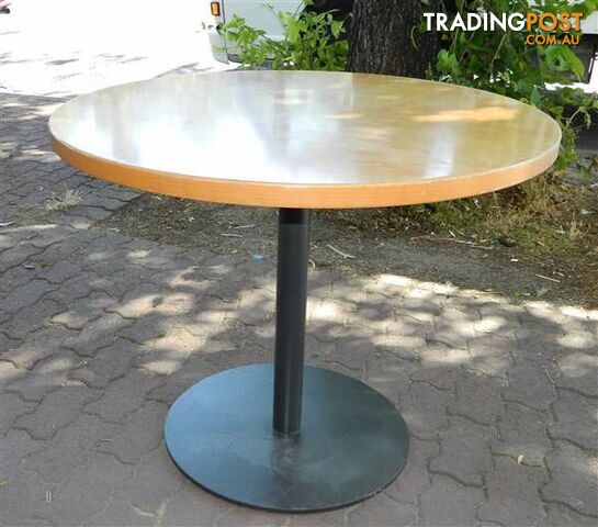 Solid Wooden 900mm Round Cafe Table with Metal Stand !!!