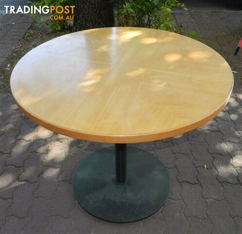 Solid Wooden 900mm Round Cafe Table with Metal Stand !!!