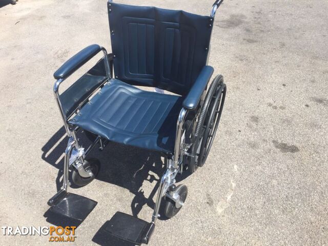 Wheelchair extra wide seat 220kg fold up self propelled like new