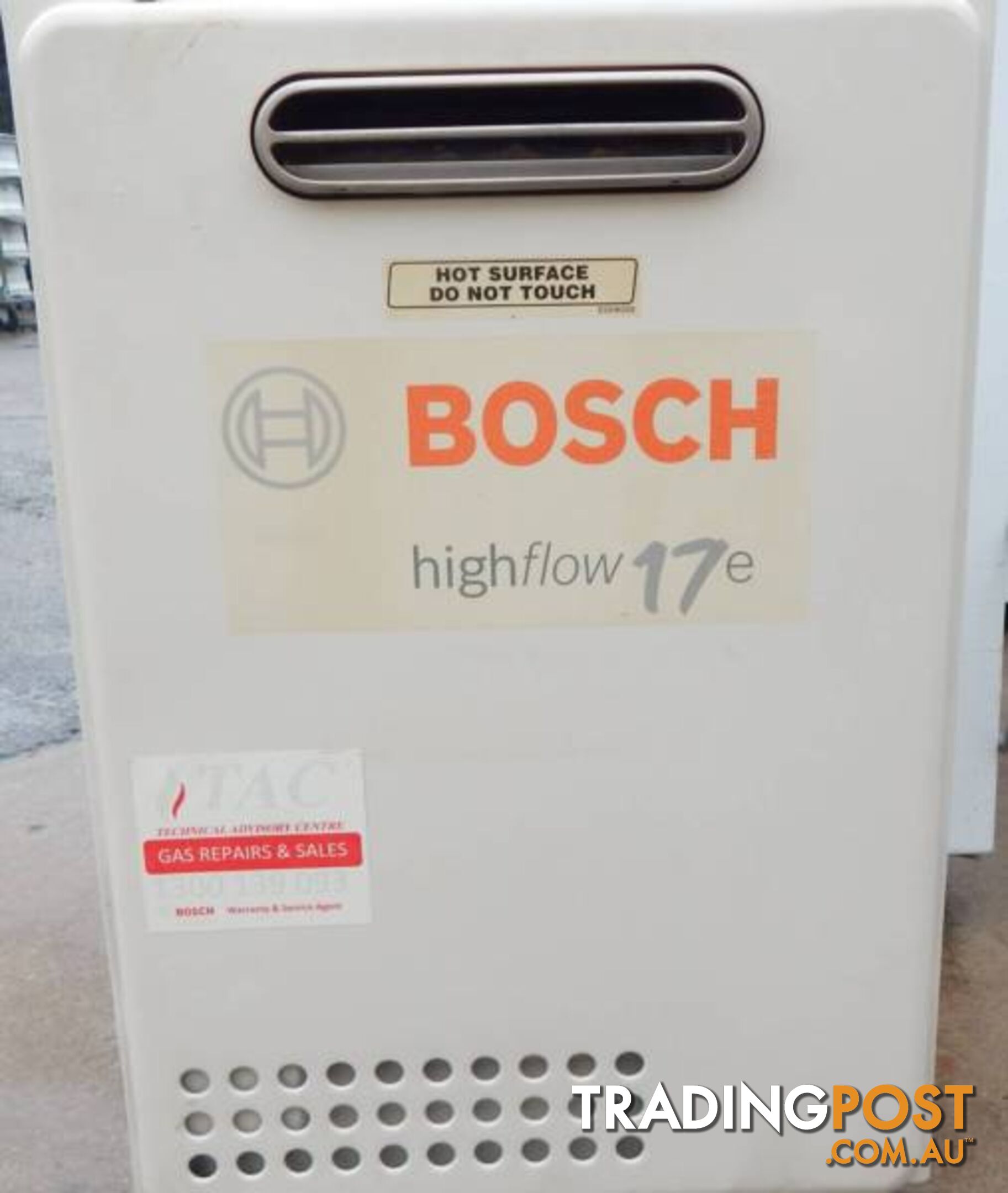 Bosch Gas Highflow 17e Hot water system