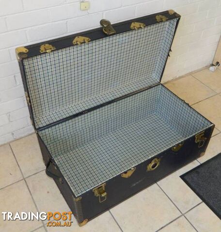 Retro, Vintage Blue Lockable Luggage Hand Case with keys !!!