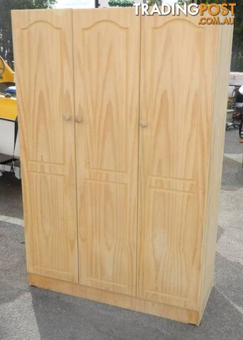 Solid 3 Door Storage Pantry Cupboard
