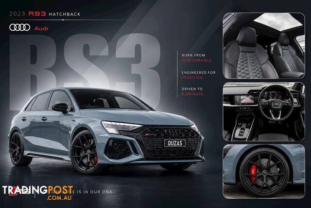 2023 AUDI RS 3 SPORTBACK S TRONIC QUATTRO 8Y GY MY23 HATCHBACK