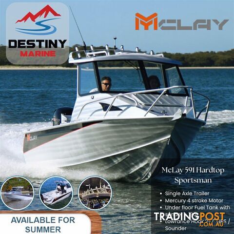 2024 MCLAY 591XL SPORTSMAN BOAT HARDTOP