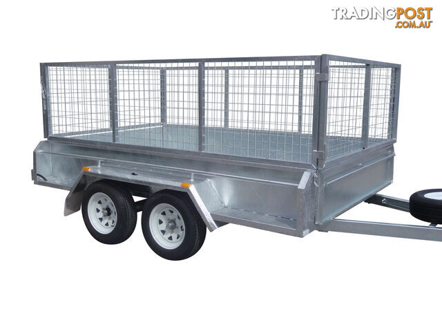 10x6 Tandem Heavy Duty Galvanised With 410mm Deep Checker Plate Sides & 800mm Removable Mesh Cage Including Front & Rear Gates - photo 4 of 9