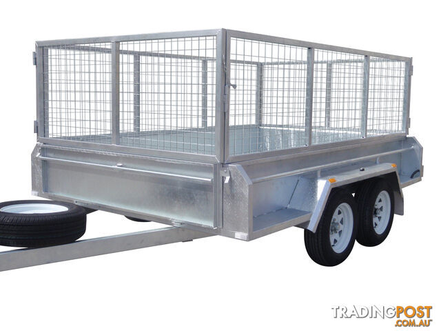 10x6 Tandem Heavy Duty Galvanised With 410mm Deep Checker Plate Sides & 800mm Removable Mesh Cage Including Front & Rear Gates - photo 5 of 9