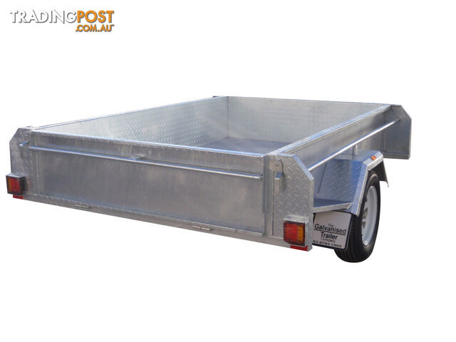 8x5 Single Axle Heavy Duty Galvanised With Full Checker Plate Design & 410mm Deep Sides - photo 5 of 8