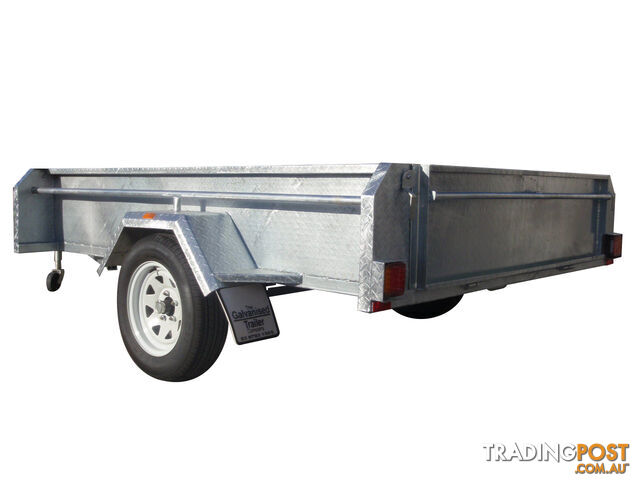 8x5 Single Axle Heavy Duty Galvanised With Full Checker Plate Design & 410mm Deep Sides - photo 4 of 8