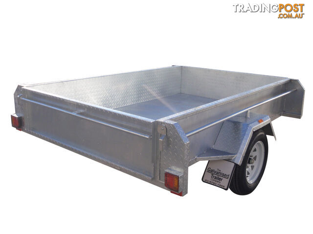 8x5 Single Axle Heavy Duty Galvanised With Full Checker Plate Design & 410mm Deep Sides - photo 3 of 8