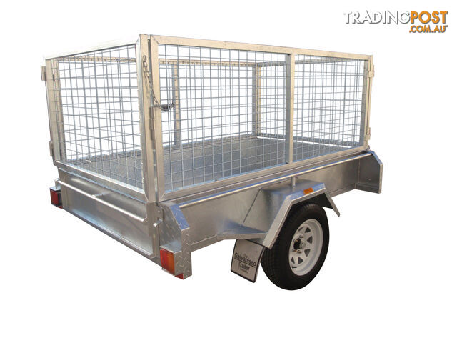 7X4 Single Axle Heavy Duty Galvanised With 800mm Removable Mesh Cage Including Front & Rear Gates - photo 2 of 8
