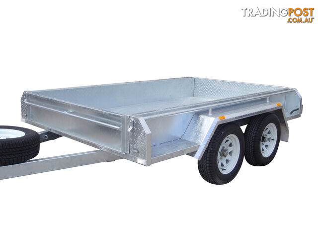 9x5 Tandem Heavy Duty Galvanised With Full Checker Plate Design & 300mm Sides