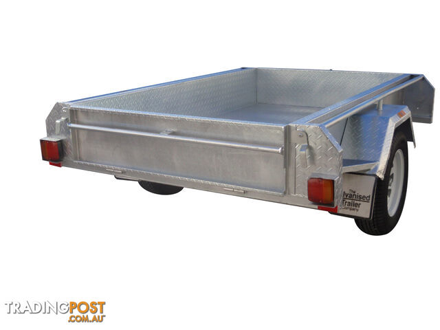 7X4 Single Axle Heavy Duty Galvanised With Full Checker Plate Design & 300mm Sides - photo 2 of 8