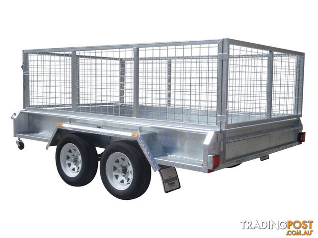 10x6 Tandem Heavy Duty Galvanised With 300mm Checker Plate Sides & 800mm Removable Mesh Cage Including Front & Rear Gates - photo 4 of 10