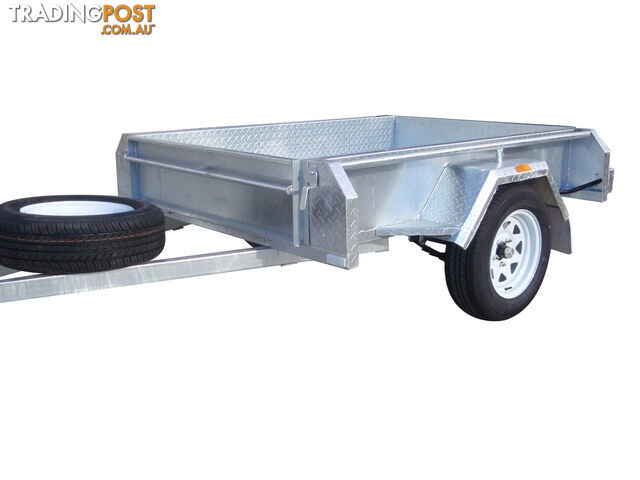 6X4 Single Axle Heavy Duty Galvanised With Full Checker Plate Design & 300mm Sides - photo 4 of 10