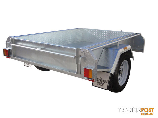 6X4 Single Axle Heavy Duty Galvanised With Full Checker Plate Design & 300mm Sides - photo 3 of 10