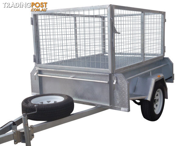6X4 Single Axle Heavy Duty Galvanised With 800mm Removable Cage Including Front & Rear Gates - photo 4 of 10
