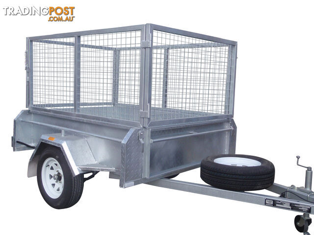 6X4 Single Axle Heavy Duty Galvanised With 800mm Removable Cage Including Front & Rear Gates - photo 2 of 10