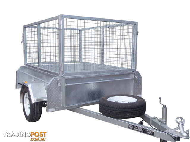 6X4 Single Axle Heavy Duty Galvanised With 800mm Removable Cage Including Front & Rear Gates - photo 3 of 10
