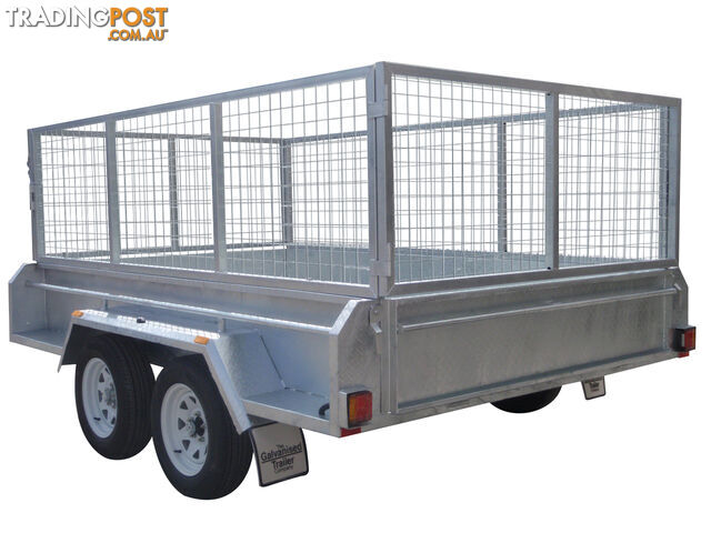 10x6 Tandem Heavy Duty Galvanised With 410mm Deep Checker Plate Sides & 1000mm Removable Mesh Cage Including Front & Rear Gates - photo 4 of 6