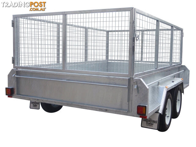 10x6 Tandem Heavy Duty Galvanised With 410mm Deep Checker Plate Sides & 1000mm Removable Mesh Cage Including Front & Rear Gates - photo 3 of 6