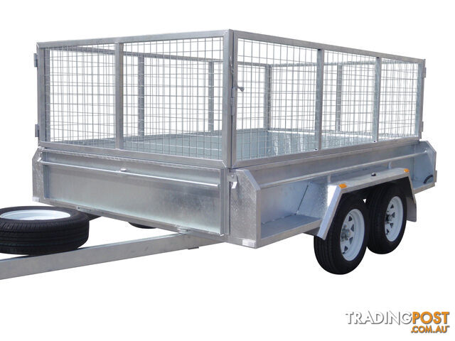 10x6 Tandem Heavy Duty Galvanised With 410mm Deep Checker Plate Sides & 1000mm Removable Mesh Cage Including Front & Rear Gates - photo 5 of 6