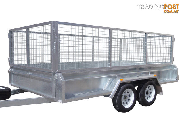 12x6 Tandem Heavy Duty Galvanised With 410mm Deep Checker Plate Sides & 1000mm Removable Mesh Cage Including Front & Rear Gates - photo 5 of 9