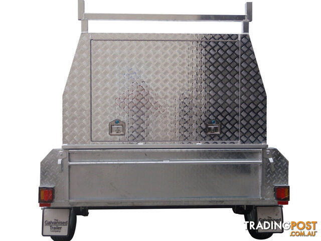 8x5 Tandem Galvanised With 410mm Deep Checker Plate Sides & Aluminium Jack Off Tradesman Canopy - photo 5 of 12