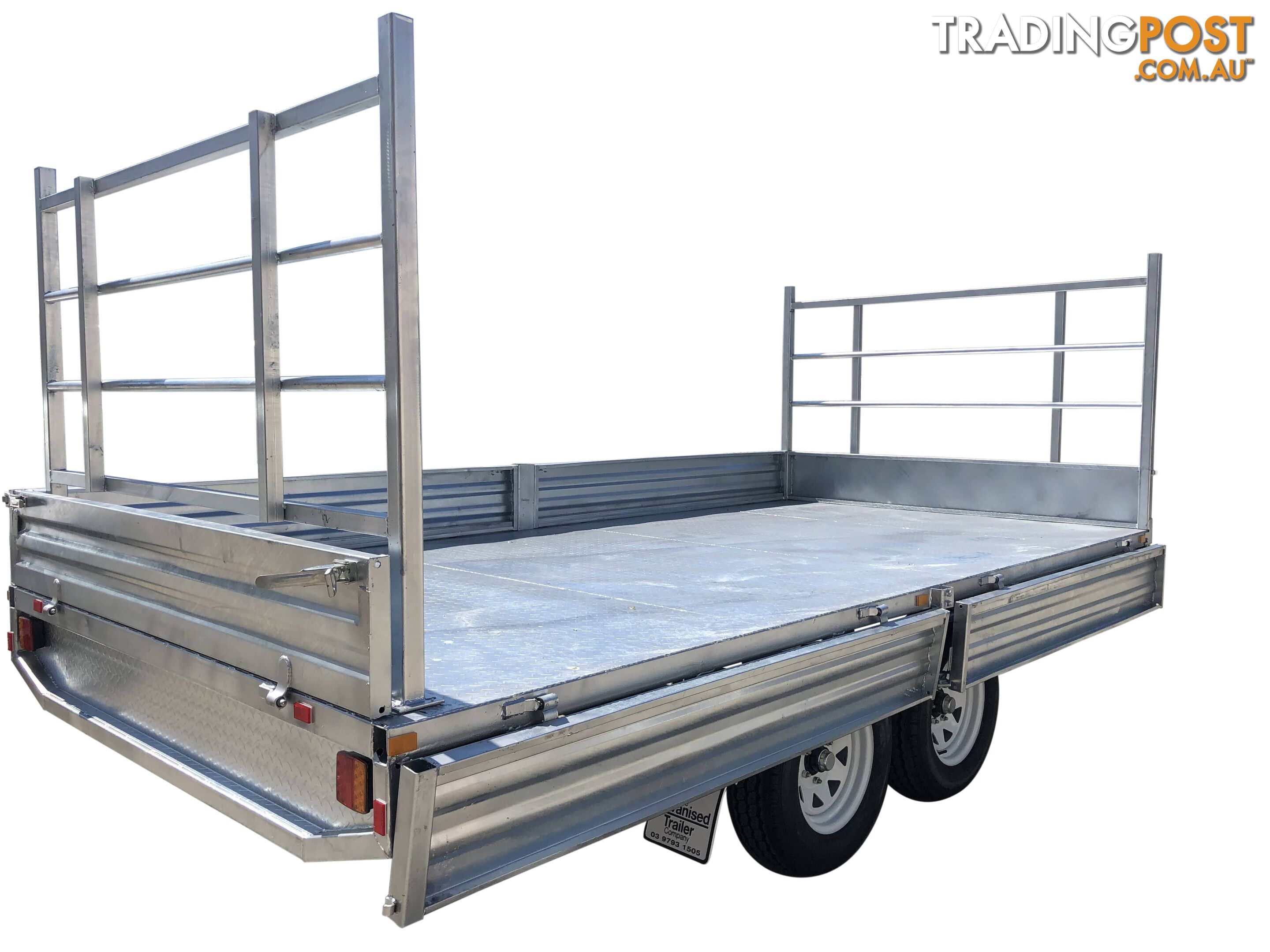 Dual Cab Jack Off Ute Canopy with 14Ã7 Tandem Flat Top