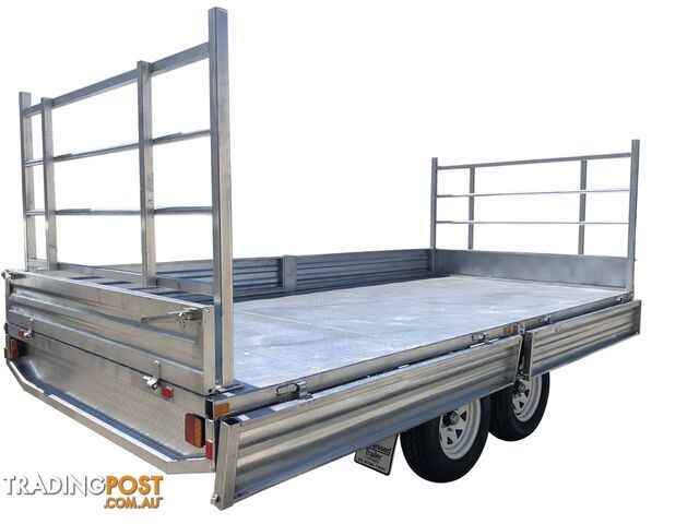 Dual Cab Jack Off Ute Canopy with 14Ã7 Tandem Flat Top