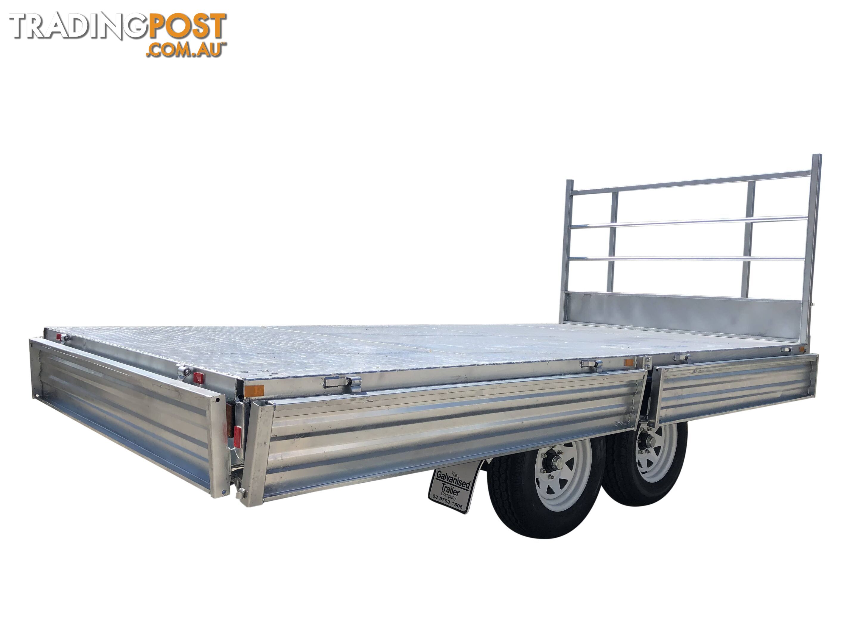 Dual Cab Jack Off Ute Canopy with 14Ã7 Tandem Flat Top