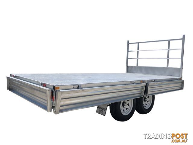 Dual Cab Jack Off Ute Canopy with 14Ã7 Tandem Flat Top